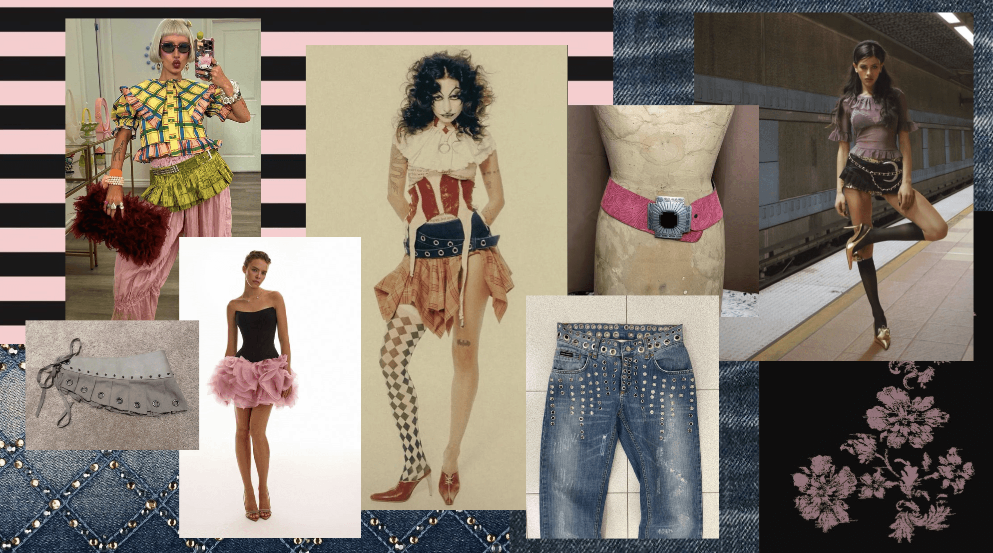 SS 26 ReImagined Dress from Thrifted Garments - Dress & Belt