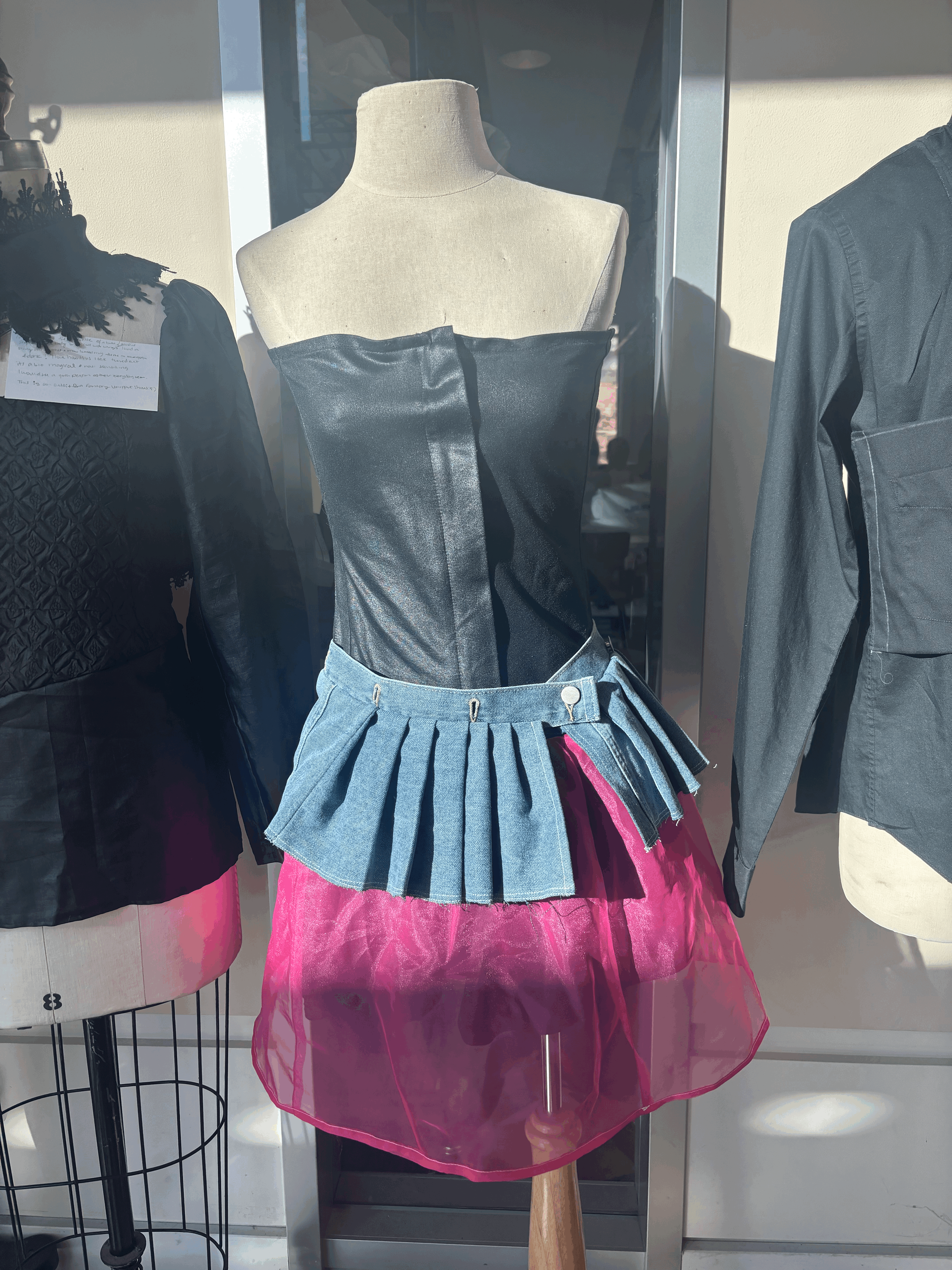 SS 26 ReImagined Dress from Thrifted Garments - Dress & Belt