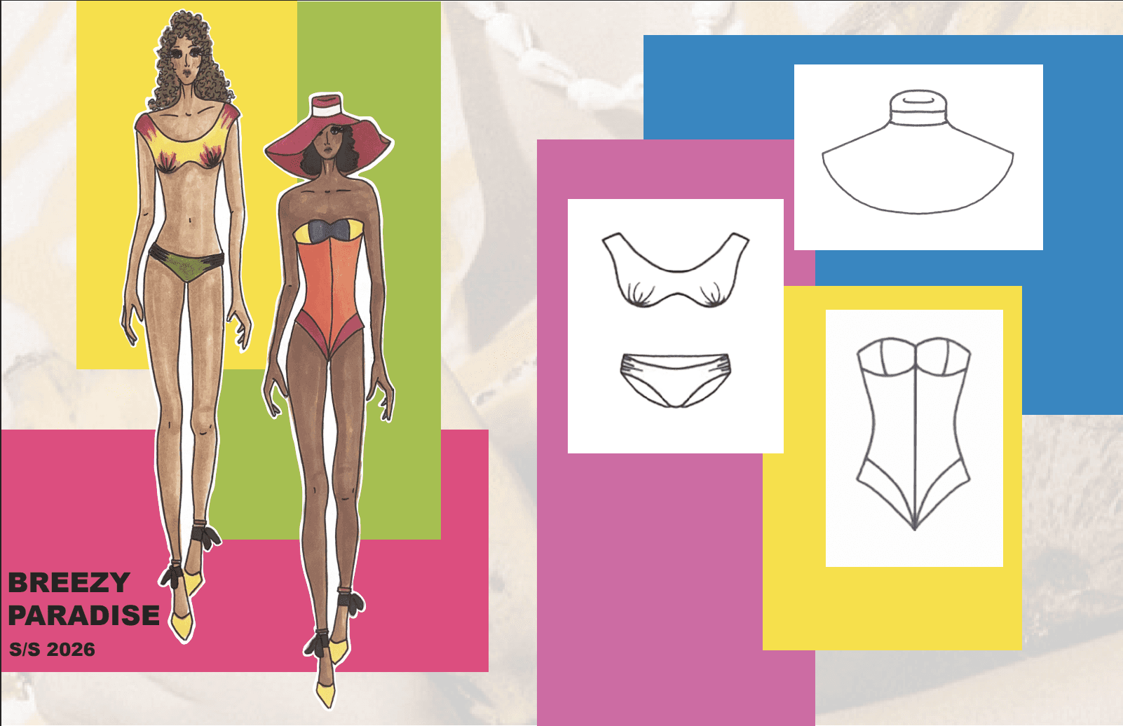 FW 25 Beach Getaway — Marker Fashion Figures