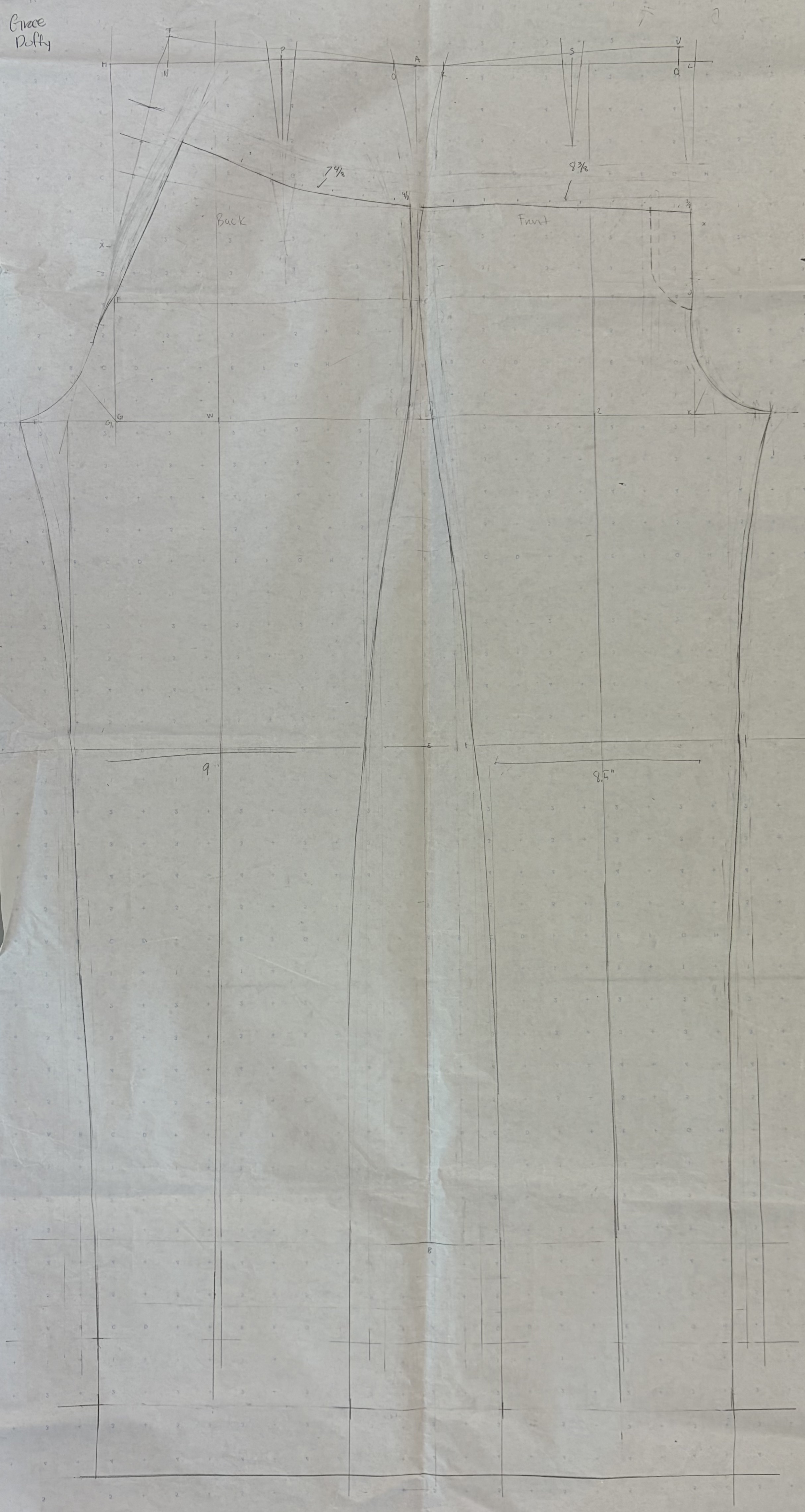 Custom Pant Pattern Draft